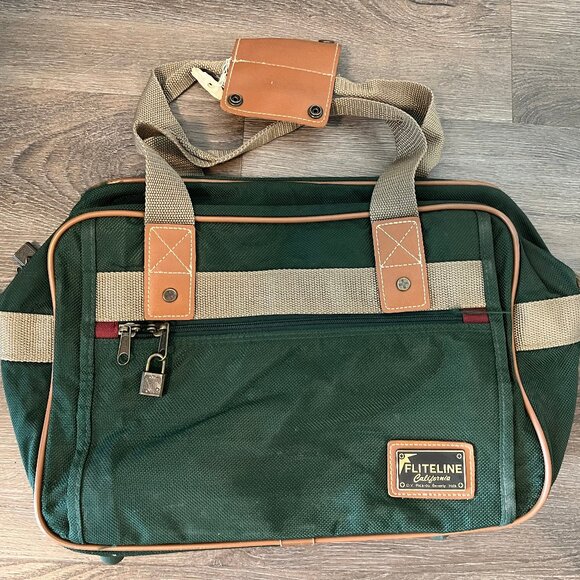 USED Ricardo Beverly Hills Fliteline California Vintage Carry On Duffle Bag - Picture 2 of 4